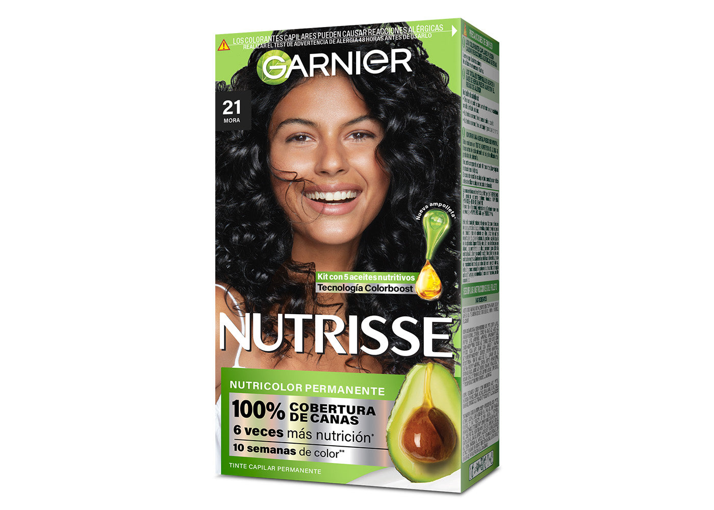 Tinte para cabello 21 Mora Nutrisse Regular